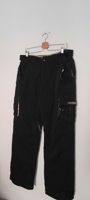 Czarne, męskie spodnie snowbordowe, narciarskie, zimowe XL