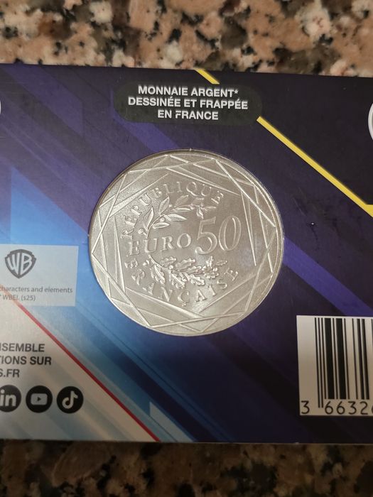 Moeda comemorativa de 50 € da coleção DC Comics de 2025