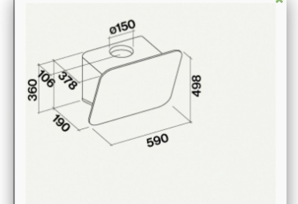 Витяжка наклонна FALMEC TAB 60