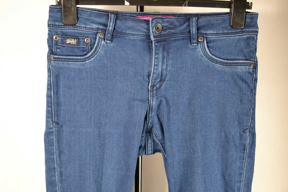 SUPERDRY Alexia Jegging Jeans Spodnie Damskie Slim 28W 32L Oryginalne