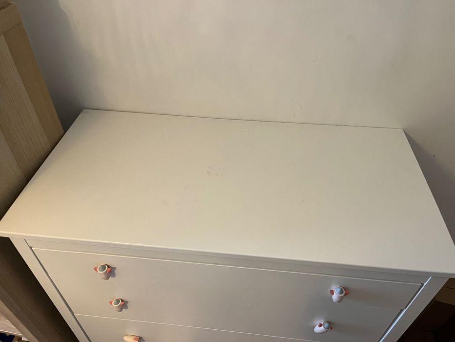 Cómoda koppang - Branco com 5 gavetas