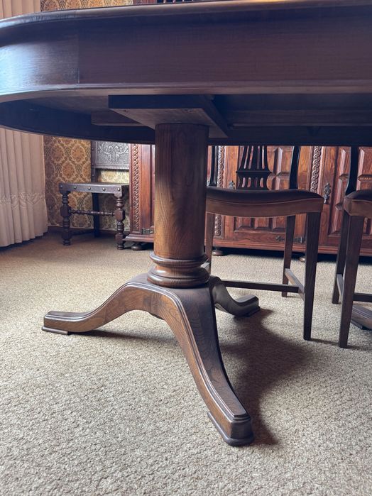 Mesa Jantar + Cadeiras Madeira Castanha