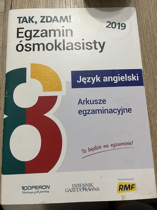 Arkusze egzaminacyjne jezyk angielski repetytorium osmoklasisty