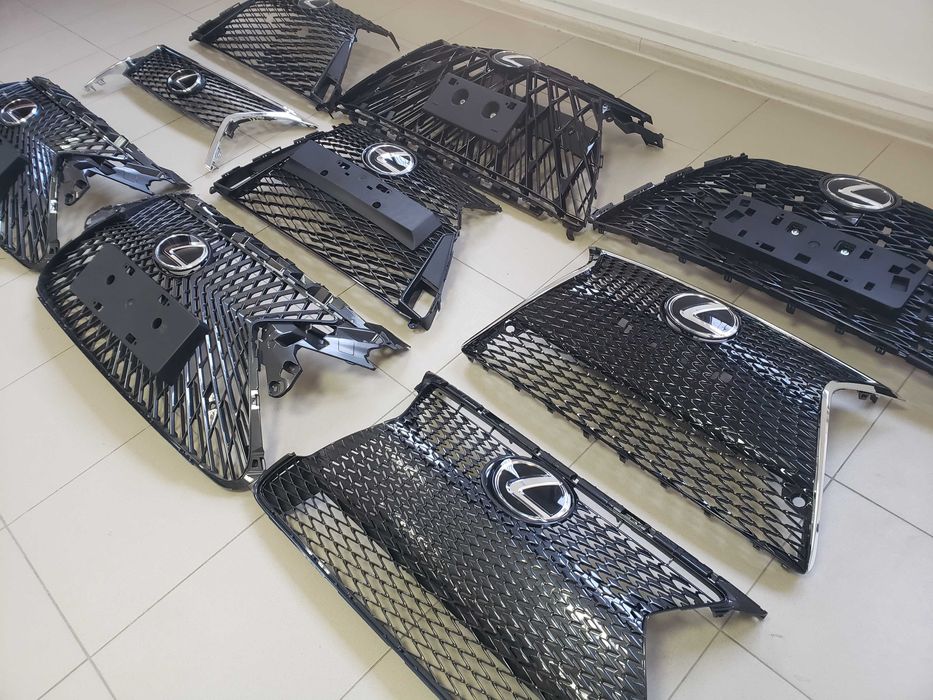 Решетки радиатора на Lexus RX GX NX UX LX IS ES GS LS CT F Sport TRD