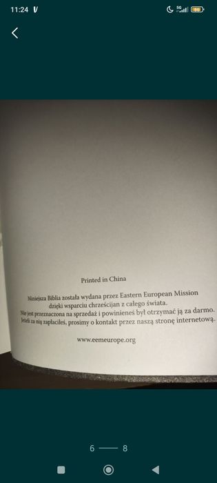 Biblia Stary i Nowy Testament.UBG. przykład Fundacji Wrota Nadziei