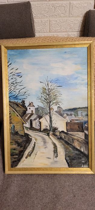 Malowany obraz 64x44 cm.