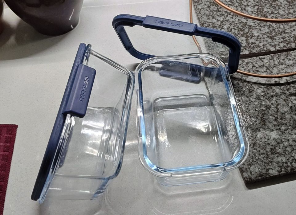 Судок скляний для їжі 1л (ціна за 2 шт)