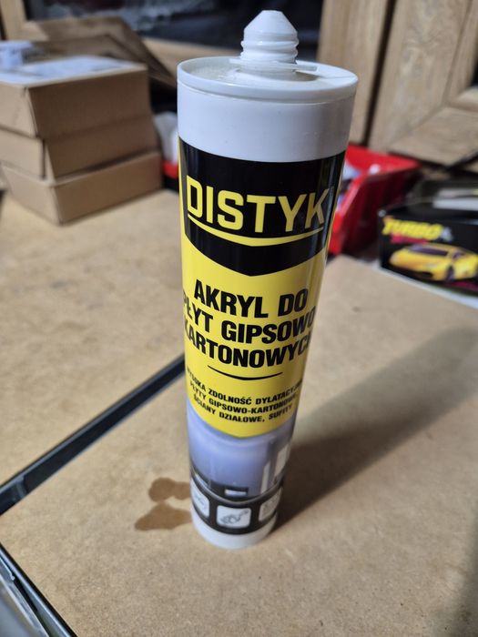 Silikon sanitarny, akryl do płyt gk