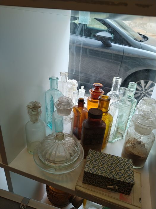 Garrafões de vidro antigos