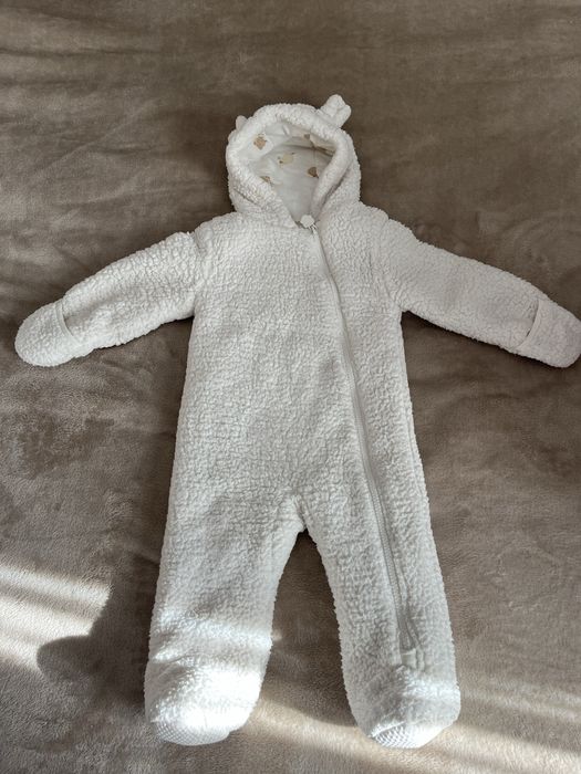 Лот речей 74-80 або 6-9 місяців  на осінь- зиму. Комбінезон тедді