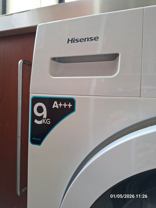 Máquina de Lavar Roupa Hisense WFHV9014 – 9kg / 1400 rpm