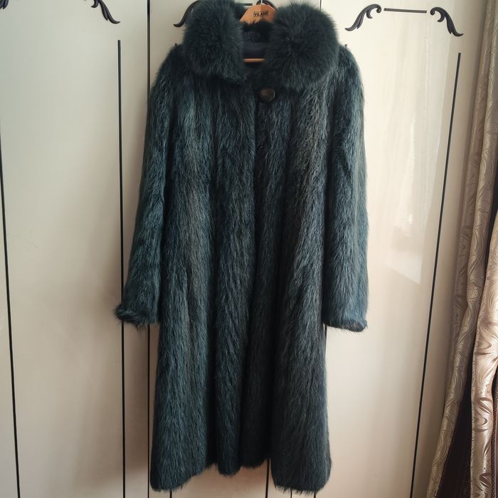 Шуба нутрія  натуральна довга  великий розмір