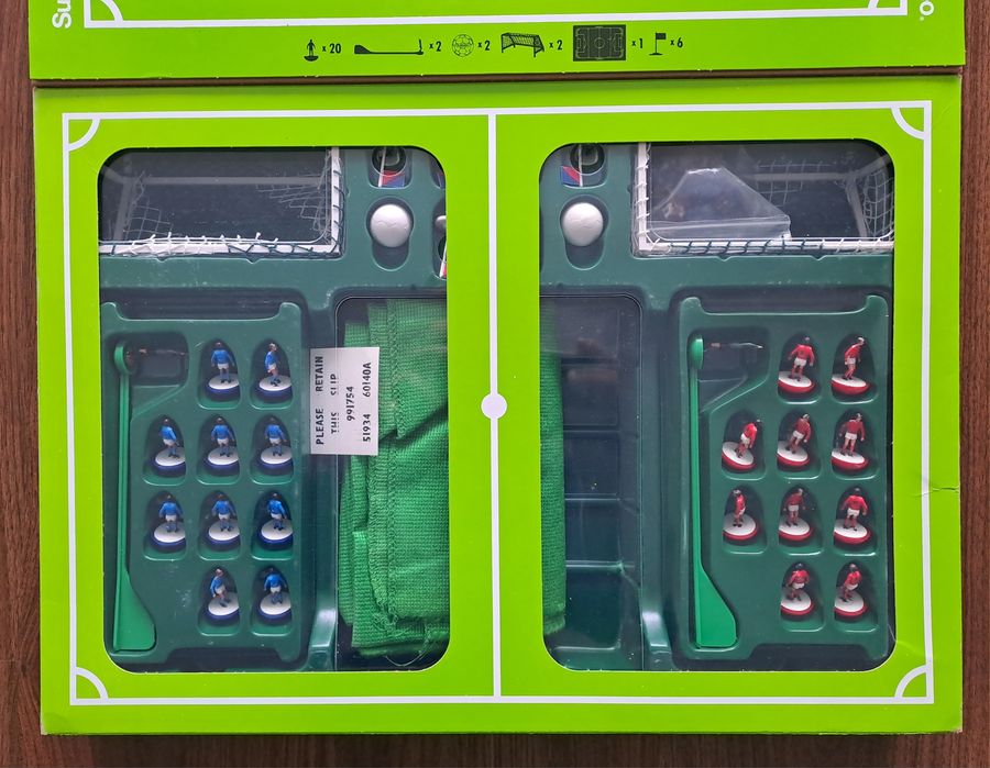 Jogo de futebol de mesa Subbuteo, set 60140 - Novo vintage