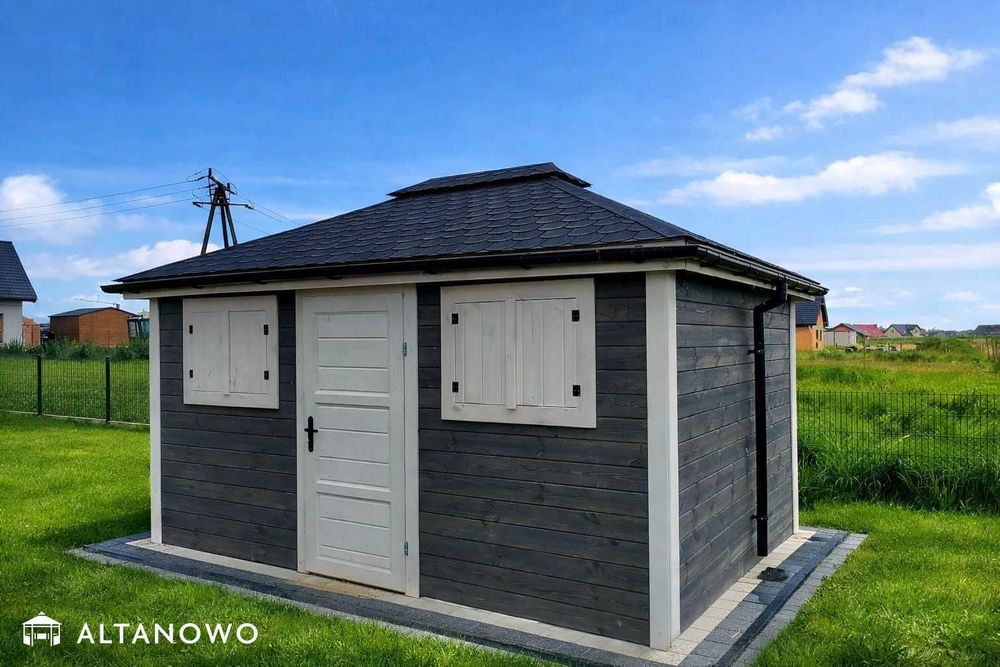 Domek narzędziowy ogrodowy drewniany 3x3 | producent | transport