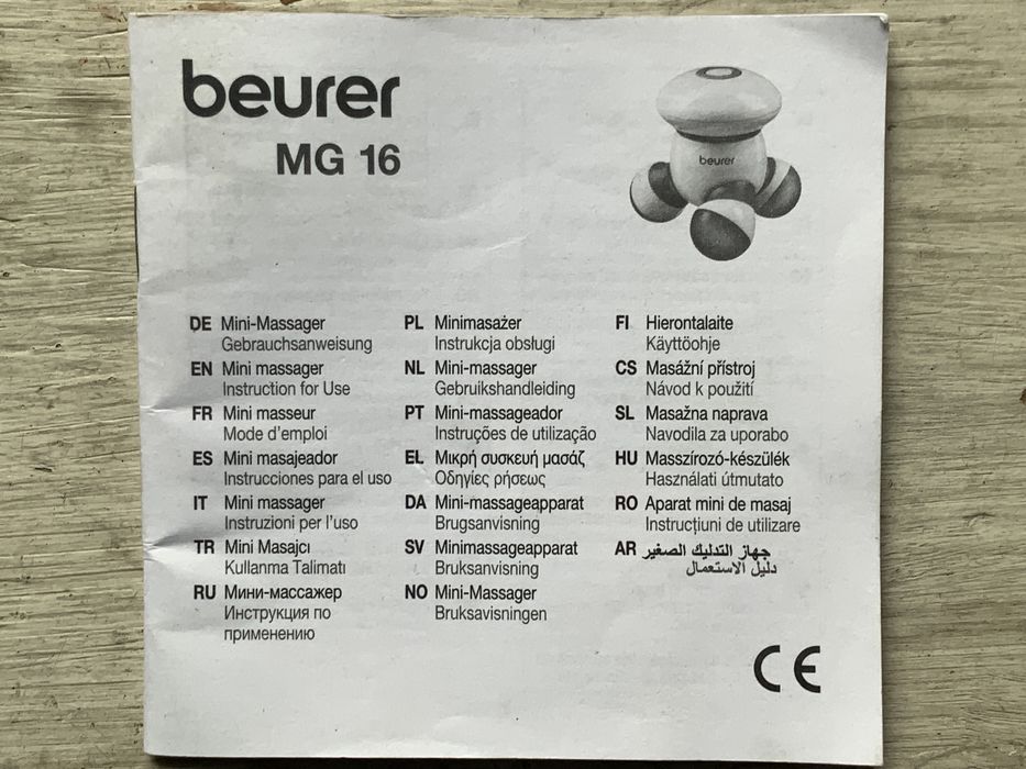 Beurer Mini Massajador MG16 como novo