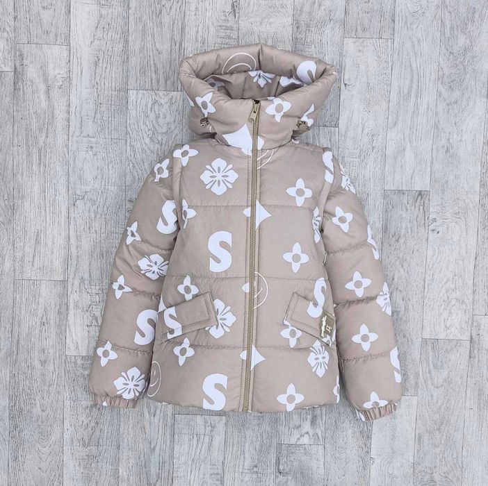 Весенняя куртка жилетка 2в1 на девочку весна Детская и для подростков