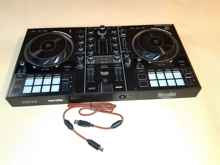 Y188 Kontroler DJ Hercules DJControl Inpulse 500 Serato DJ DJUCED Nowy