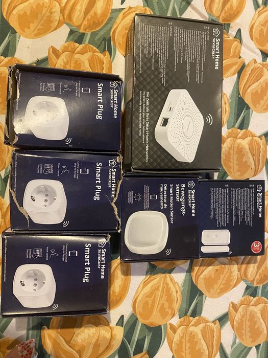 Nowy zestaw smart home silvercrest 3 urzadzenia alarm wlamaniowy