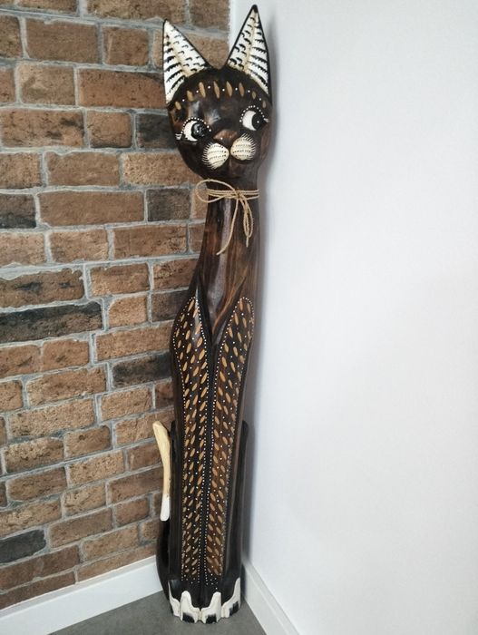 Estátua em formato de gato