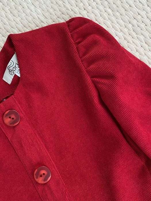 Дитяче плаття червоне з вельвету для дівчинки. Розміри від 122 до 152.