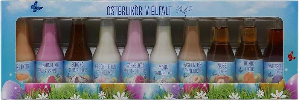 Zestaw likierów Osterlikör Vielfalt (10 × 20 ml) - NOWE