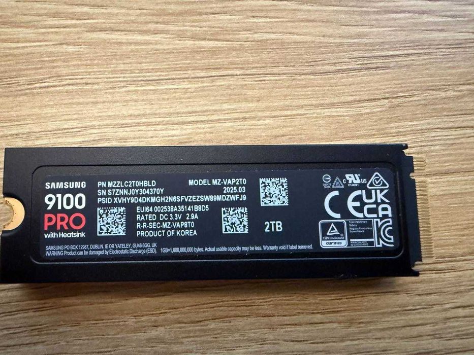 SSD Samsung 9100 PRO 2TB