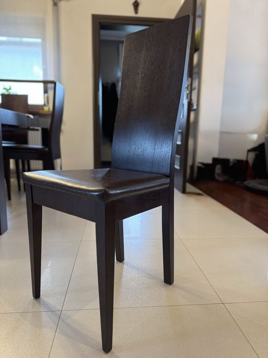 Krzesła krzesło fornirowane zestaw 6 szt