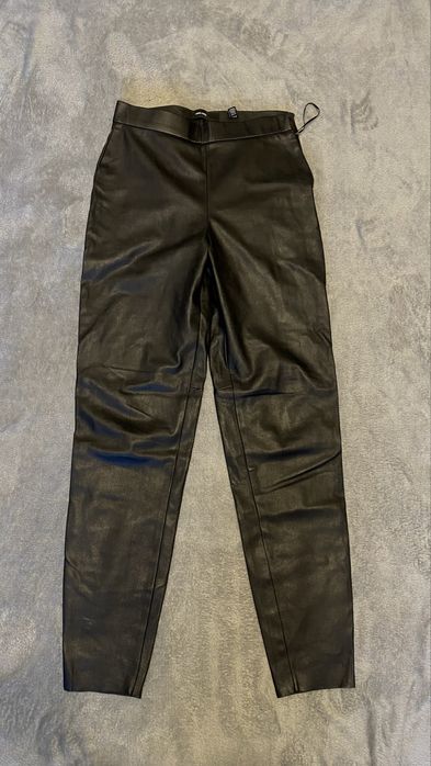 Шкіряні штани отеплені