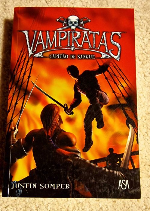 Livro "Vampiratas, Capitão de Sangue" de Justin Somper