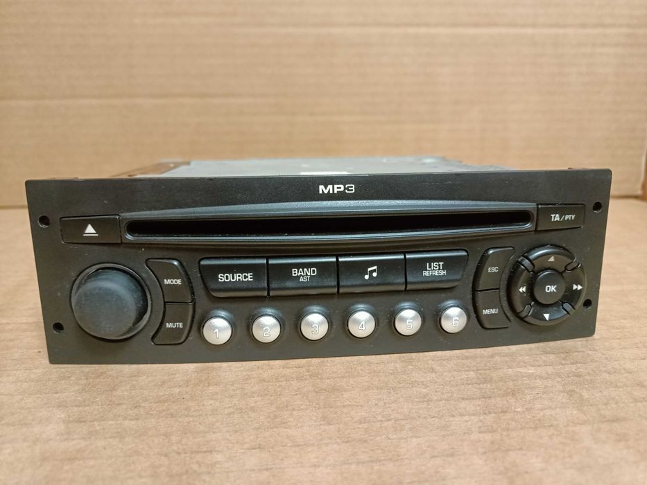 Radio  RD4 MP3 AUX peugeot 207, 307, 3008, 5008 partner vin kodowanie