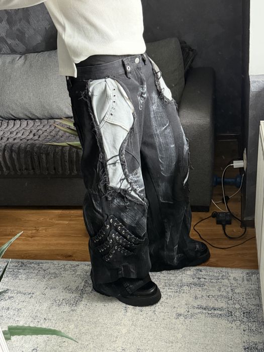 Opium Baggy Jeans Широкі Джинси Distressed Balenciaga style washed