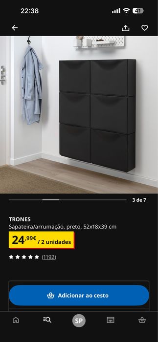 Sapateira plastico