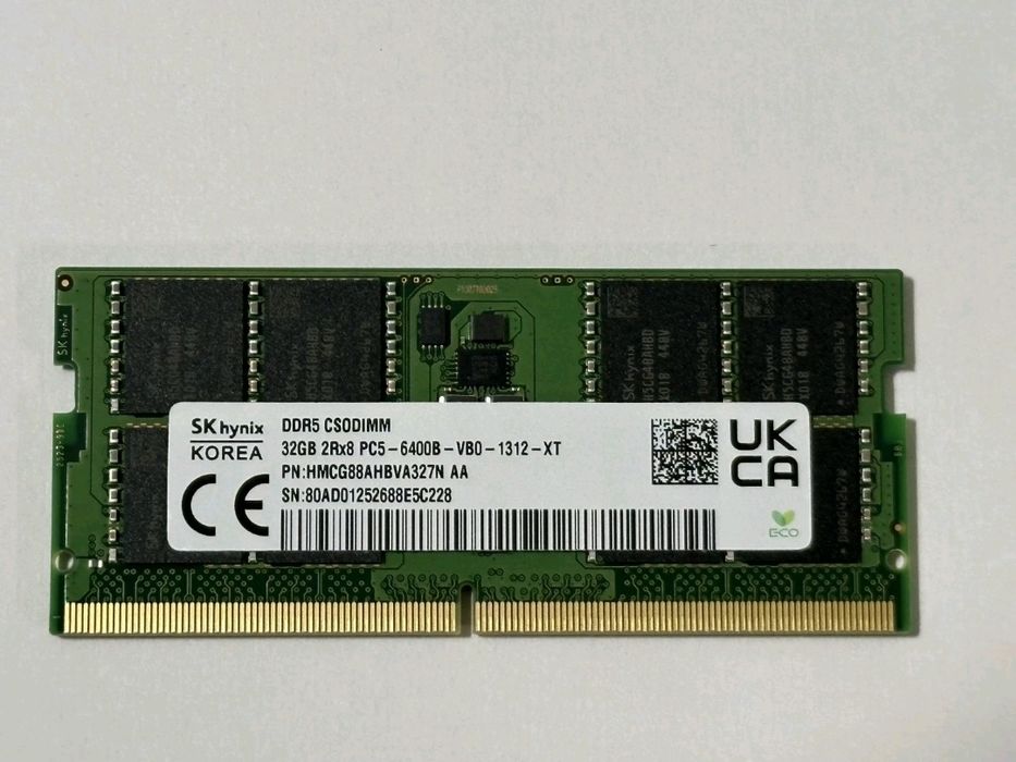 RAM 32GB  DDR5 6400Mhz (Portáti)l