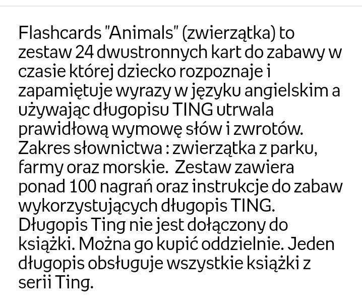Ting. Flashcards animals