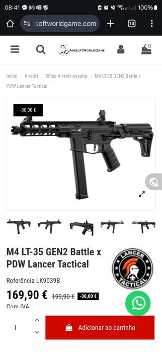 Equipamento Airsoft