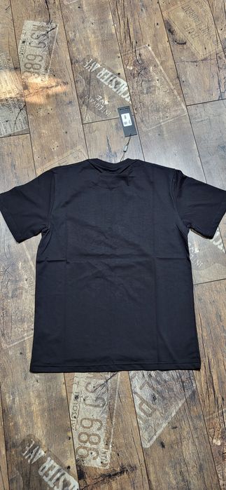 Czarna koszulka męska t-shirt bawełna premium logo Karl L