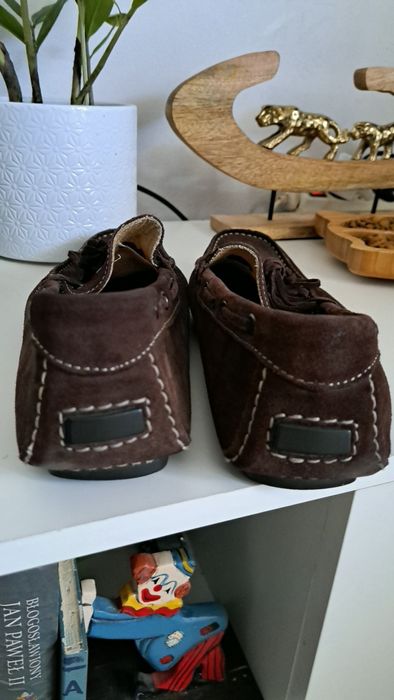 Mokasyny skórzane męskie Bata