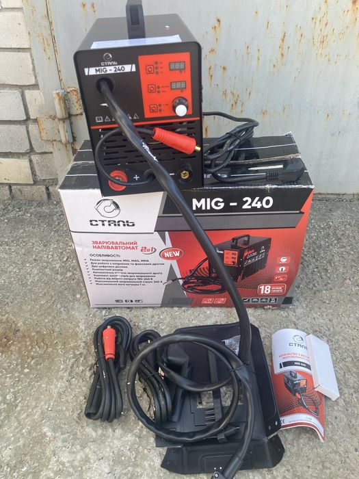 Зварювальний Напівавтомат інверторний MIG-240 PROFI,СТАЛЬ з гарантією