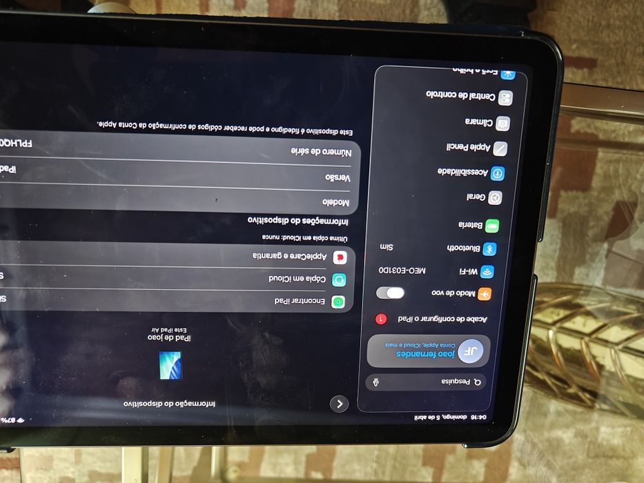 iPad Air 2020, 64 gb ,10,9" com pen e capa