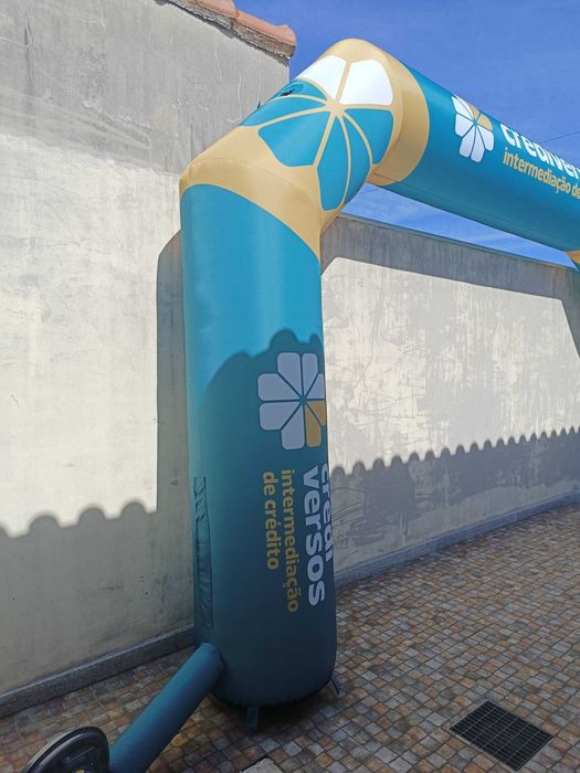 Arco de meta "pórtico" personalizado! Insuflável.