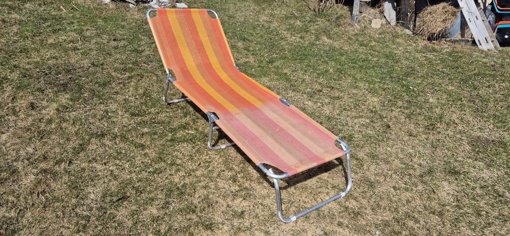 Łóżko polowe plażowe leżak 188 x 62cm lekkie