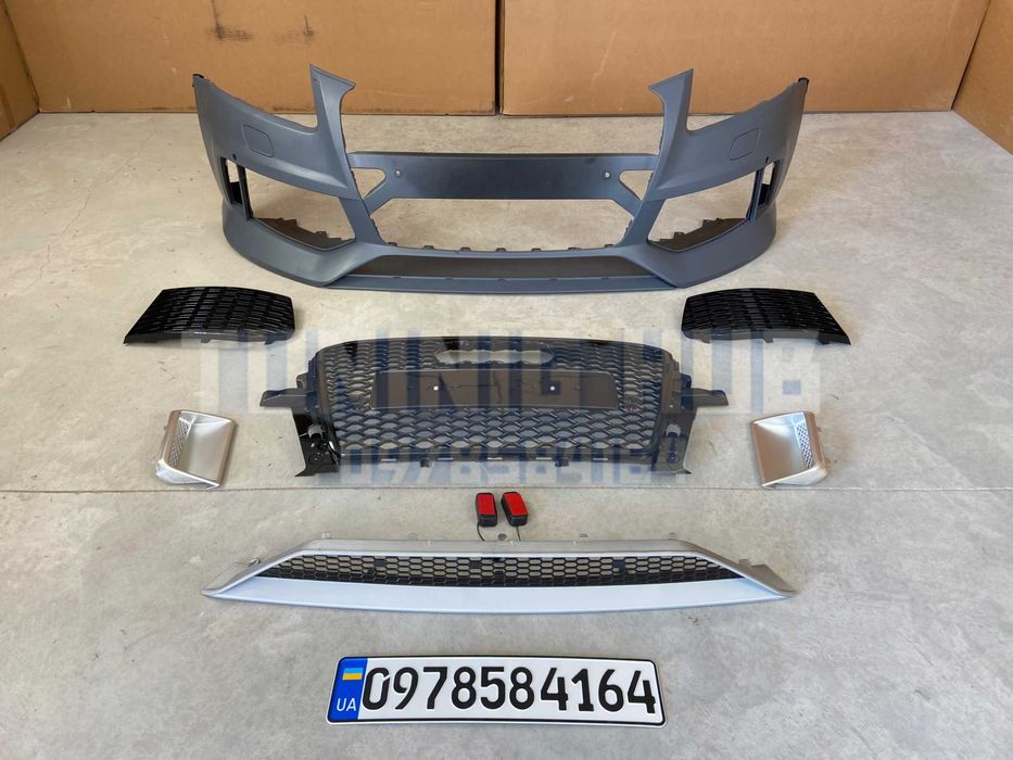 бампер Audi Q5 8R бампер перед ауди RS решетка радиатора (2012-2016)