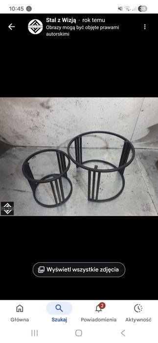 Nogi metalowe do mebli industrialnych