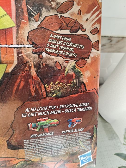 Pistola criança Nerf 16 dardos dinosquad