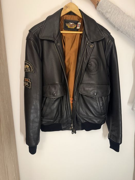 Casaco de Pele Harley Davidson