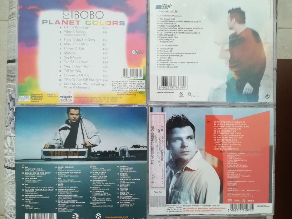 Cds Dance Music ATB e DJ BOBO