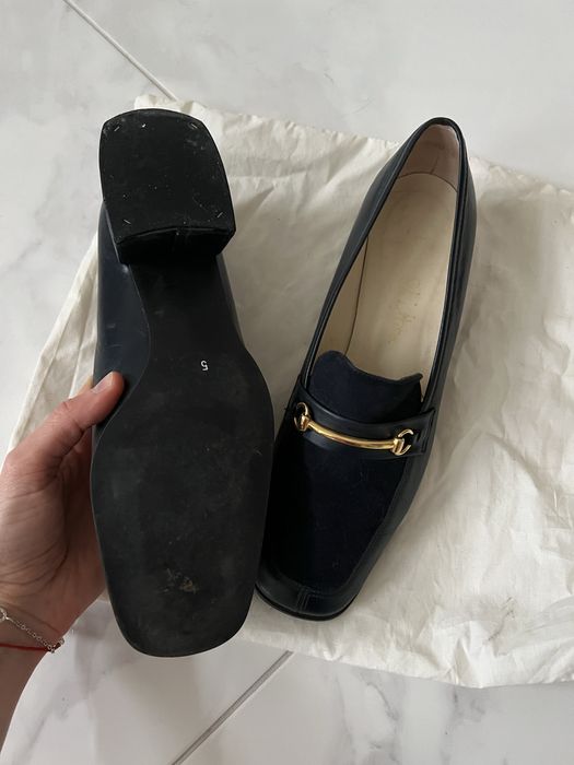 Вінтажні шкіряні лофери