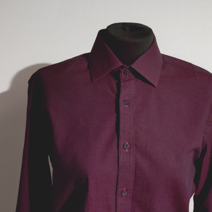 Bordowa koszula Wólczanka