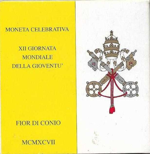 Vaticano - - - "XII Conferência Mundial Juventude" - - -Moeda de Prata