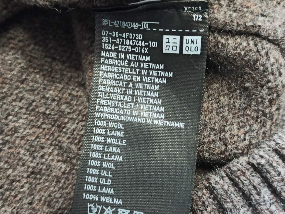 Кардиган мужской шерстяной Uniqlo